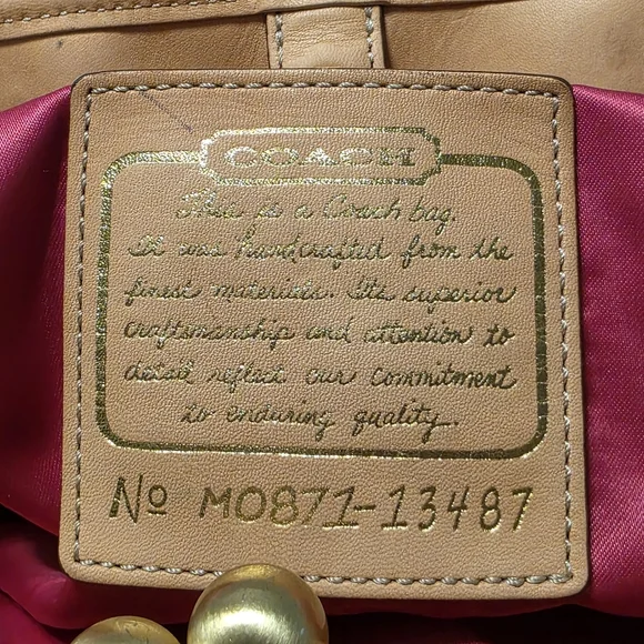 Coach Bag 2008 Hamptons Legacy Archive 10th Anniversary Kiss Lock Satchel Purse - Picture 10 of 16